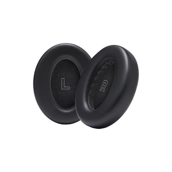 Ersatz-Ohrpolster für Bose QC Ultra, Memory-Schaumstoff + Leder, Schwarz, 1 Paar