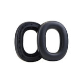 Ersatz-Ohrpolster für Bowers & Wilkins PX8, PX7S2, Memory-Schaumstoff + PU-Leder, Schwarz, 1 Paar
