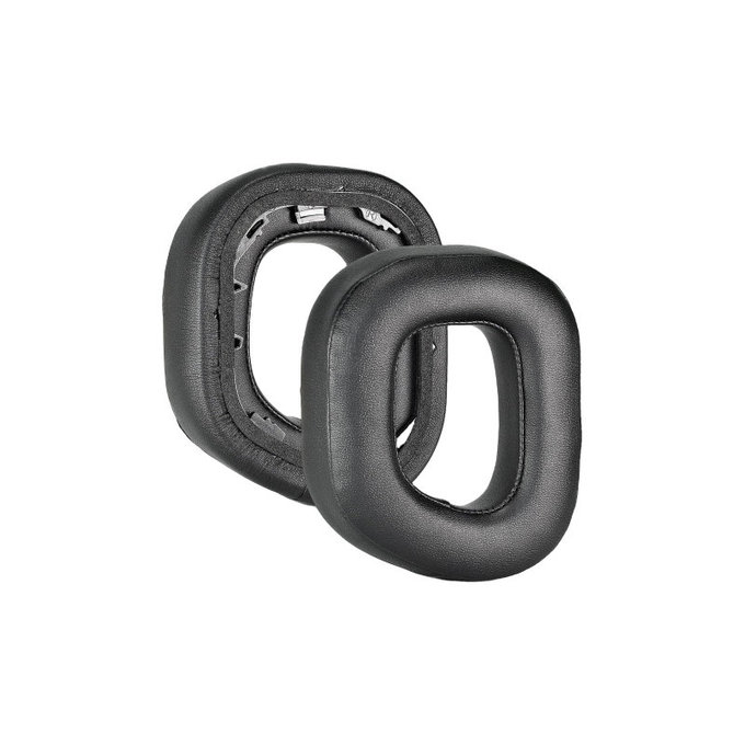 Ersatz-Ohrpolster für Corsair HS80, Memory-Schaumstoff + PU-Leder, Schwarz, 1 Paar