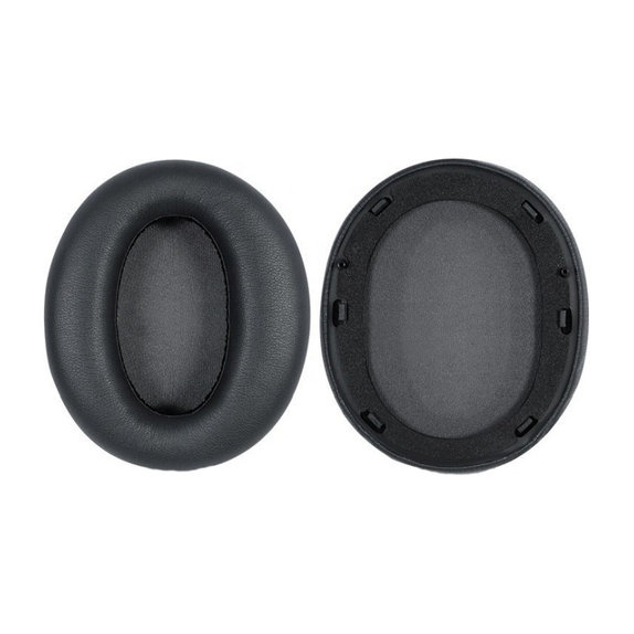Ersatz-Ohrpolster für Edifier W820NB, Memory-Schaumstoff + PU-Leder, Schwarz, 1 Paar