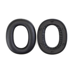 Ersatz-Ohrpolster für Edifier W860NB Pro, WH950NB, Memory-Schaumstoff + Leder, Schwarz, 1 Paar