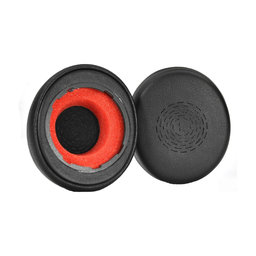 Ersatz-Ohrpolster für Jabra Evolve2 50, 55, Memory-Schaumstoff + PU-Leder, Schwarz, 1 Paar