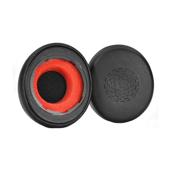 Ersatz-Ohrpolster für Jabra Evolve2 50, 55, Memory-Schaumstoff + PU-Leder, Schwarz, 1 Paar