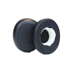 Ersatz-Ohrpolster für Jabra Evolve2 65 UC/MS (Flex), Memory-Schaumstoff + PU-Leder, Schwarz, 1 Paar