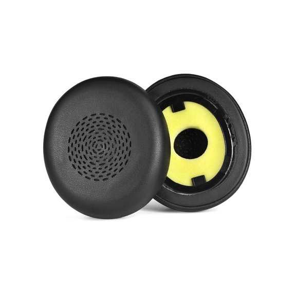 Ersatz-Ohrpolster für Jabra Evolve 2 75 UC/MS, Memory-Schaumstoff + PU-Leder, Schwarz, 1 Paar