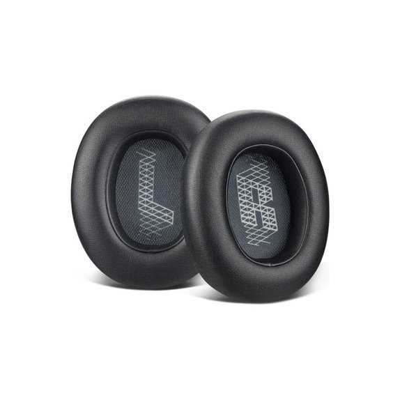 Ersatz-Ohrpolster für JBL Live 650BTNC, E65, Memory-Schaumstoff + PU-Leder, Schwarz, 1 Paar