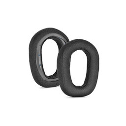 Ersatz-Ohrpolster für Logitech G435, Schaumstoff + Textil, Schwarz, 1 Paar