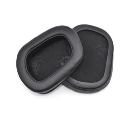 Ersatz-Ohrpolster für Logitech G633 Artemis, G933 Artemis, Memory-Schaumstoff + PU-Leder, Schwarz, 1 Paar