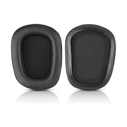 Ersatz-Ohrpolster für Logitech G633 Artemis, G933 Artemis, Memory-Schaumstoff + Leder, Schwarz, 1 Paar