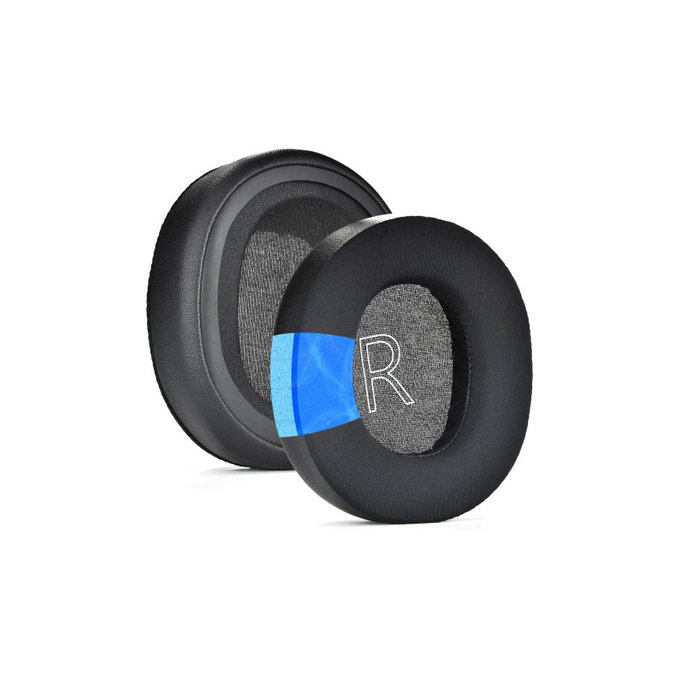Ersatz-Ohrpolster für Microsoft Xbox Series, Memory-Schaumstoff + PU-Leder + Textil, Schwarz, Kühlgel, 1 Paar