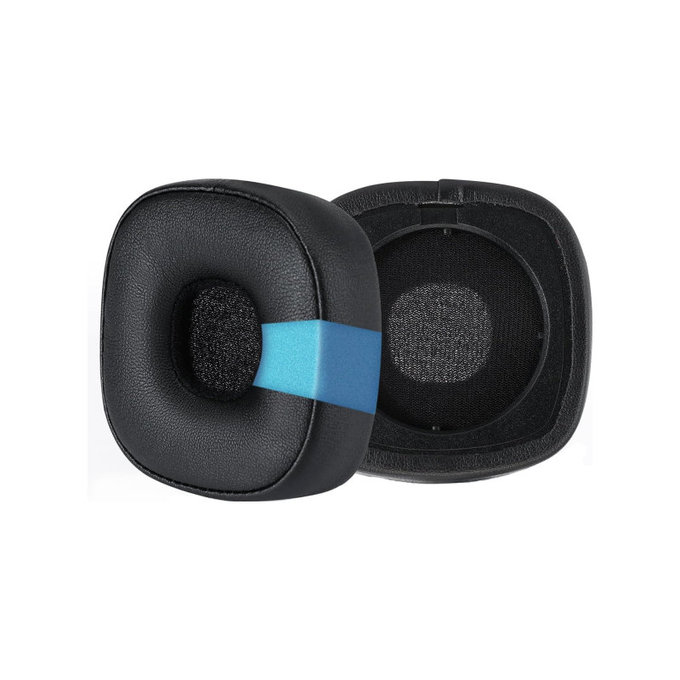 Ersatz-Ohrpolster für Marshall Major IV, Memory-Schaumstoff + PU-Leder, Schwarz, Kühlgel, 1 Paar