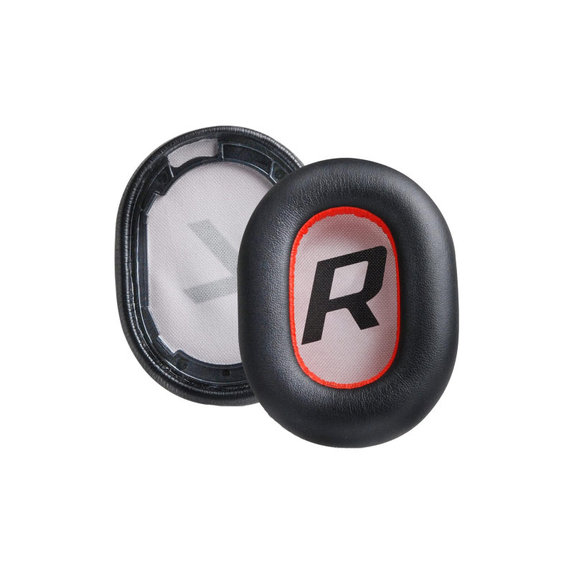 Ersatz-Ohrpolster für Plantronics BackBeat Pro 2, Voyager 8200 UC, PU-Leder, Schwarz, 1 Paar