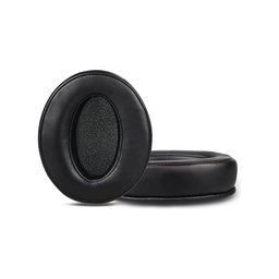Ersatz-Ohrpolster für Sennheiser HD4.50, HD450, Memory-Schaumstoff + Leder, Schwarz, 1 Paar