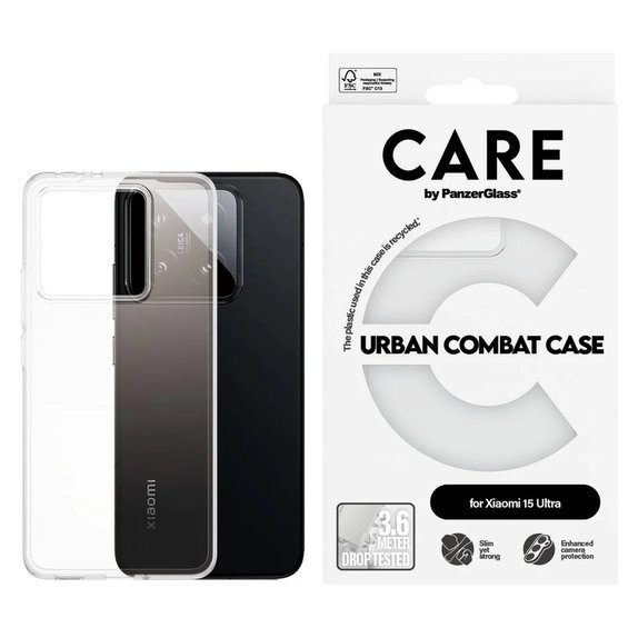Hülle Urban Combat für Xiaomi 15 Ultra, Transparent, PanzerGlass