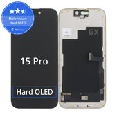 Display Hard OLED für iPhone 15 Pro, Touchscreen-Glas mit Rahmen, FixPremium