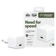 Reiseadapter Grand Prix USB-C, GaN, 30 W PD, silberweiß, empower
