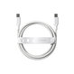 USB-C-Kabel, 60 W, Racing, 1,2 m, silberweiß, empower