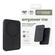 Kabellose PowerBank 5000 mAh, 20 W, kompatibel mit MagSafe, Qi2/USB-C, Space Black, empower