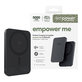 Kabellose PowerBank 5000 mAh, 20 W, kompatibel mit MagSafe, Qi2/USB-C, Space Black, empower