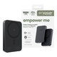 Kabellose PowerBank 10000 mAh, 20 W, kompatibel mit MagSafe, Qi2/USB-C, Space Black, empower