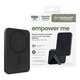 Kabellose PowerBank 5000 mAh mit drehbarem Ständer, 20 W, kompatibel mit MagSafe, Qi2/USB-C, Space Black, empower