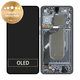 Samsung Galaxy S25 Edge - LCD Display + Touchscreen Front Glas + Rahmen (Titanium Jetblack) - GH82-37224C Genuine Service Pack