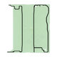 Samsung Galaxy Z Fold 7 F966B - LCD Klebestreifen Sticker (Adhesive) (Main)