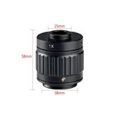 CTV Adapter 1X für Trinokulares Mikroskop, C-Mount