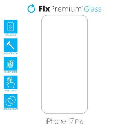 FixPremium Glass - Gehärtetes Glas für iPhone 17 Pro