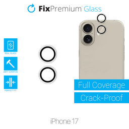 FixPremium Glass - Gehärtetes Glas für Rückkamera ohne Rahmen für iPhone 17