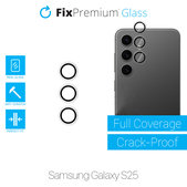 FixPremium Glass - Gehärtetes Glas für Rückkamera ohne Rahmen für Samsung S25