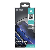 Universelles Schutzglas Omniglass A, Schwarz, SBS