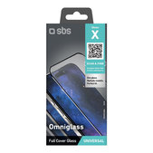 Universelles Schutzglas Omniglass X, Schwarz, SBS