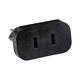 220V Netzstecker-Adapter von US auf EU (Schwarz)
