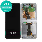 Samsung Galaxy Z Flip 6 F741B - LCD Display + Touchscreen Front Glas + Rahmen (Light Blue) - GH82-35014C Genuine Service Pack
