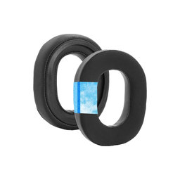 Ersatz-Ohrpolster für Razer Blackshark V3, V3X, Memory-Schaumstoff + Textil + PU-Leder, Schwarz, Kühlgel, 1 Paar