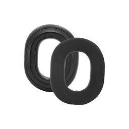 Ersatz-Ohrpolster für Razer Blackshark V3, V3X, Memory-Schaumstoff + Textil + PU-Leder, Schwarz, 1 Paar