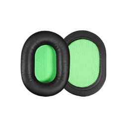 Ersatz-Ohrpolster für Razer Barracuda X, Memory-Schaumstoff + PU-Leder, Schwarz, 1 Paar