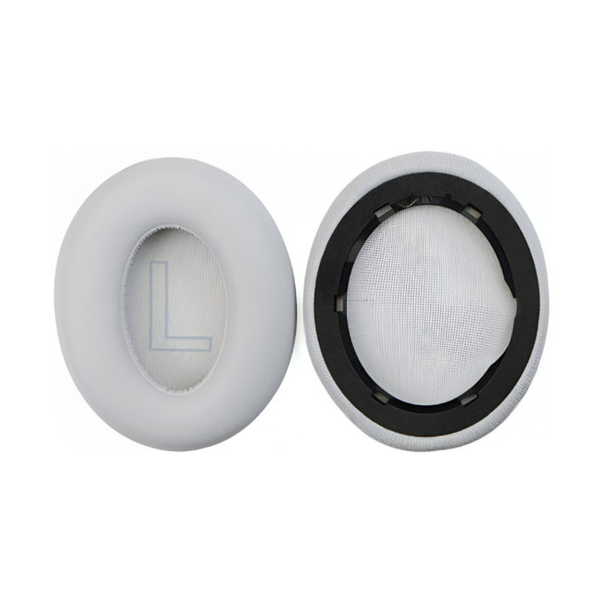 Ersatz-Ohrpolster für Anker Soundcore Life Q20, Memory-Schaumstoff + PU-Leder, Grau, 1 Paar