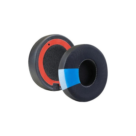 Ersatz-Ohrpolster für Beats Solo 2 und 3, Memory-Schaumstoff + Textil + Neopren, Schwarz, Kühlgel, 1 Paar