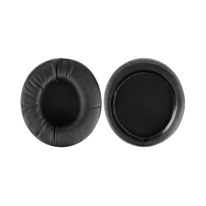Ersatz-Ohrpolster für Beyerdynamic T5P, T70, T90, HS200, RSX700, Memory-Schaumstoff + PU-Leder, Schwarz, 1 Paar
