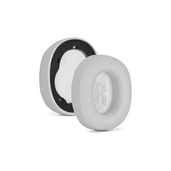 Ersatz-Ohrpolster für JBL Live 650BTNC, 660NC, E65BTNC, Duet NC, Memory-Schaumstoff + Textil, Grau, 1 Paar