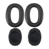Ersatz-Ohrpolster für Sony MDR-1000X, WH-1000XM2, Memory-Schaumstoff + PU-Leder, Schwarz, 1 Paar