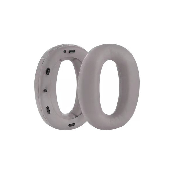 Ersatz-Ohrpolster für Sony MDR-1000X, WH-1000XM2, Memory-Schaumstoff + PU-Leder, Grau, 1 Paar