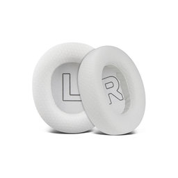 Ersatz-Ohrpolster für SteelSeries Nova Pro Wireless, Memory-Schaumstoff + Textil, Weiß, 1 Paar