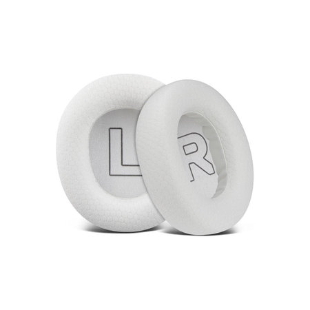 Ersatz-Ohrpolster für SteelSeries Nova Pro Wireless, Memory-Schaumstoff + Textil, Weiß, 1 Paar