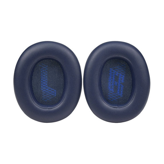 Ersatz-Ohrpolster für JBL Live 650BTNC, E65, Memory-Schaumstoff + PU-Leder, Marineblau, 1 Paar
