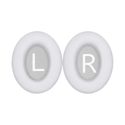 Ersatz-Ohrpolster für Bose 700, NC700, Memory-Schaumstoff + PU-Leder, Weiß, 1 Paar