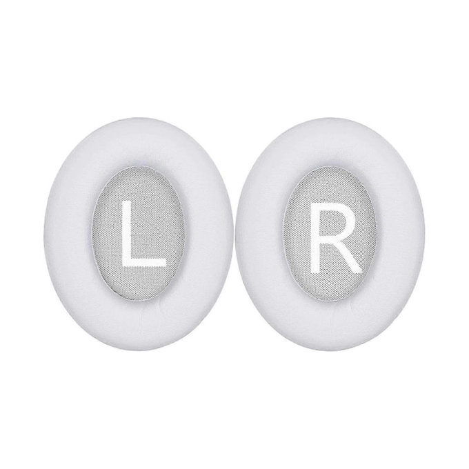 Ersatz-Ohrpolster für Bose 700, NC700, Memory-Schaumstoff + PU-Leder, Weiß, 1 Paar