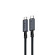USB-C / USB-C Kabel Extreme Speed, 240W, 8K 60Hz, 1m, Schwarz, Devia